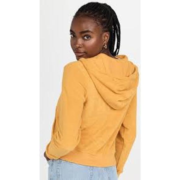 RE/DONE golden yellow terry full zip hoodie - Picture 5 of 5